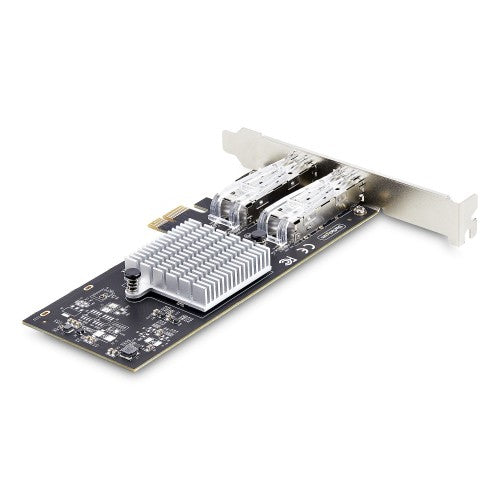 StarTech.com 2-Port GbE SFP Network Card, PCIe 2.0 x1, Intel I350-AM2 2x 1GbE Controller, 1000BASE Copper/Fiber Optic, Dual-Port Gigabit Ethernet NIC, Desktop/Server Backplanes - Windows and Linux Compatible
