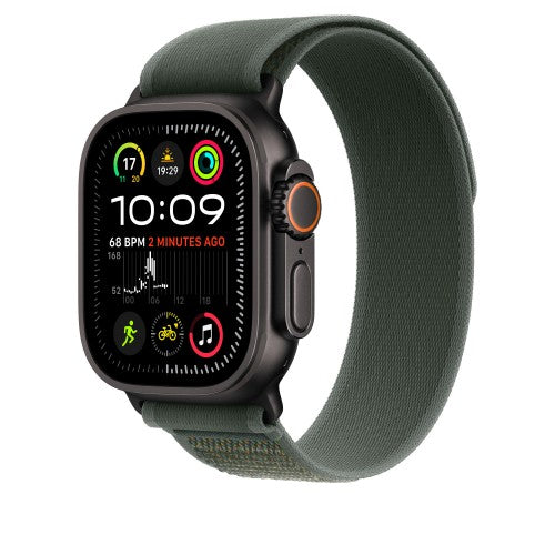Apple 49mm Green Trail Loop - M/L - Black Titanium Finish