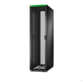 APC Easy Rack, 48U, Black, With Roof, Castors, Feet, 4 Brackets, and Side Panels, No Bottom, 2258H x 600W x 1200D mm