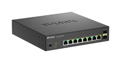D-Link 10-Port Multi-Gigabit Smart Managed PoE+ Switch including 8 x 2.5G PoE+ Ports