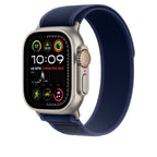 Apple 49mm Blue Trail Loop - S/M - Natural Titanium Finish