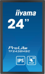 iiyama 23.8” 10pt Optical Bonded PCAP Open Frame Touch monitor with IPS panel technology, edge-to-edge glass design, anti-fingerprint coating and metal housing