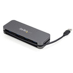 StarTech.com 4 Port USB 3.0 Hub - USB-A to 4x USB-A - SuperSpeed 5Gbps Portable USB 3.2 Gen 1 Type-A Hub - USB Bus Powered - Laptop/Desktop USB Hub with Long Cable 28cm & Cable Management