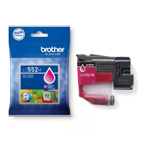 Brother LC-552M Ink cartridge magenta, 550 pages for Brother MFC-J 3660