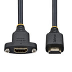 StarTech.com HDMI2PNLFM-2M HDMI cable HDMI Type A (Standard) Black