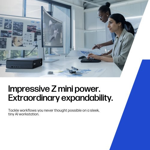 HP Z2 Mini G1i Intel Core Ultra 9 285K 64 GB DDR5-SDRAM 1 TB SSD NVIDIA RTX 2000 Ada Windows 11 Pro Mini PC Workstation AI Workstation, AI PC Black