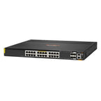 HPE Aruba Networking CX 6300M 24p Smart Rate 1G/2.5G/5G/10G Class6 PoE 2p 50G 2p 25G Switch