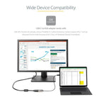 StarTech.com USB C to VGA Adapter - 1080p USB Type-C to VGA Adapter Dongle - USB-C (DP Alt Mode) to VGA Monitor/Display Video Converter - Thunderbolt 3 Compatible - 12" Long Attached Cable - Upgraded Version of CDP2VGA