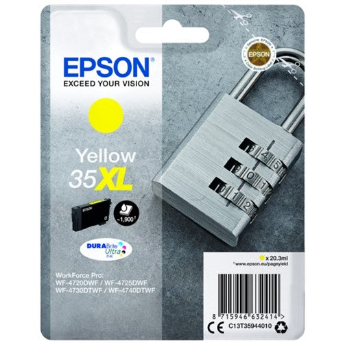 Epson C13T35944010/35XL Ink cartridge yellow high-capacity, 1.9K pages 20,3ml for Epson WF-4720