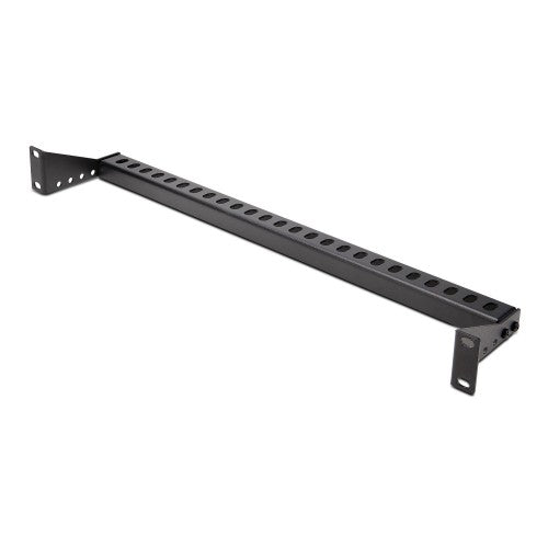StarTech.com 1U Rack Mountable Cable Lacing Bar w/Adjustable Depth, Cable Support Guide For Organized 19" Racks/Cabinets, Horizontal Cable Guide For Patch Panels/Switches/PDUs
