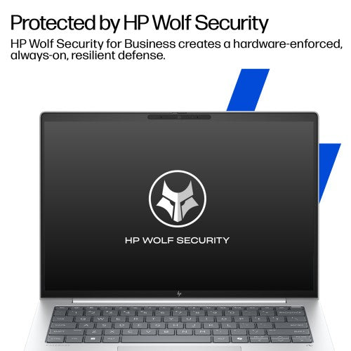 HP EliteBook 8 G1i Next Gen AI PC Wolf Pro Security Edition Copilot+ PC Intel Core Ultra 7 256V Laptop 35.6 cm (14") WUXGA 16 GB LPDDR5x-SDRAM 512 GB SSD Wi-Fi 7 (802.11be) Windows 11 Pro Silver