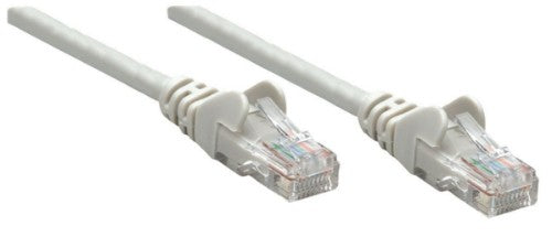 Intellinet Network Patch Cable, Cat6, 10m, Grey, CCA, U/UTP, PVC, RJ45, Gold Plated Contacts, Snagless, Booted, Lifetime Warranty