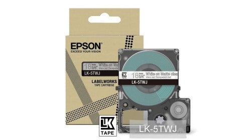 Epson C53S672069/LK-5TWJ DirectLabel-etikettes white on Transparent matt 18mm x 8m for Epson LabelWorks LW-C 410/610