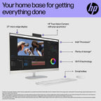 HP All-in-One 27-cr0045na Intel® Core™ i5 i5-1335U 68.6 cm (27") 1920 x 1080 pixels All-in-One PC 8 GB DDR4-SDRAM 512 GB SSD Windows 11 Home Wi-Fi 6 (802.11ax) White
