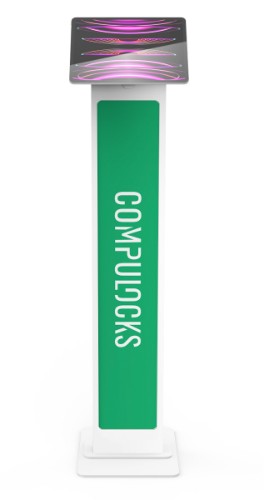 Compulocks Universal Invisible Mount Brandable Floor Stand White