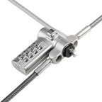 StarTech.com Universal Laptop Lock 6.6ft (2m), Security Cable For Notebook Compatible With Noble Wedge®/Nano/K-Slot; Keyless Combination Locking Cable, Anti-Theft Cut-Resistant Steel Cable - TAA