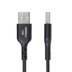StarTech.com 3ft (1m) USB-A to USB-C Charging Cable, Charge & Sync, 3A, USB 2.0, TPE Jacket - Black USB Charging Cord
