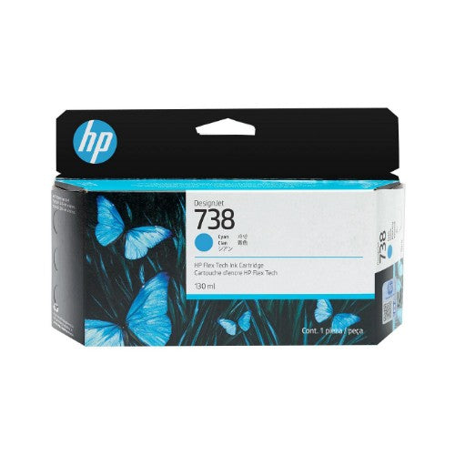 HP 498N5A/738 Ink cartridge cyan 130ml for HP DesignJet T 850/950