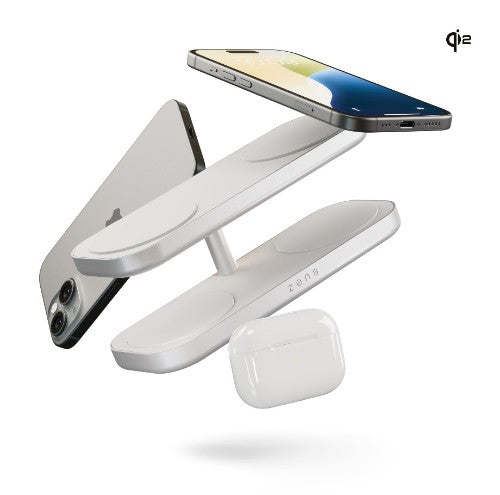 OtterBox Zens Quattro Wireless Charger Pro 4, White