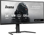 iiyama Get ahead with the curved GCB3482WQSU-B1 Black Hawk featuring 120Hz refresh rate and 0.6ms response time