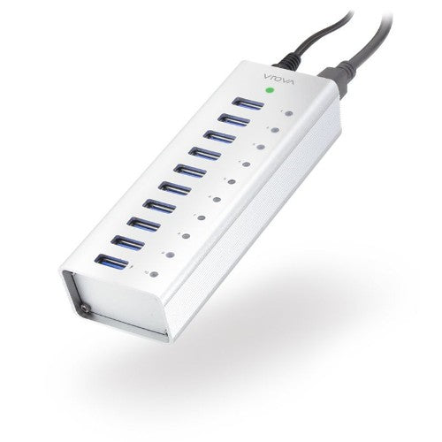 ALOGIC 10 Port USB Hub with USB Charging -Includes Power Adapter - Prime Series