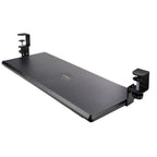 StarTech.com Under-Desk Keyboard Tray, Clamp-on Ergonomic Keyboard Holder, Up to 12kg (26.5lb), Sliding Keyboard and Mouse Drawer with C-Clamps, Height Adjustable Keyboard Tray (3.9/4.7/5.5 in) - TAA