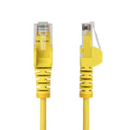StarTech.com 10m Yellow Slim CAT6 Ethernet Cable, Snagless, 100W PoE, UTP, LSZH, 28AWG Pure Bare Copper Wire, Slim RJ45 Network Patch Cord w/Strain Reliefs, Individually Tested