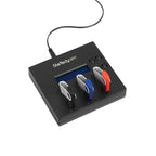 StarTech.com Standalone 1 to 2 USB Thumb Drive Duplicator and Eraser, Multiple USB Flash Drive Copier, System and File and Whole-Drive Copy at 1.5 GB/min, Single and 3-Pass Erase, LCD Display - TAA