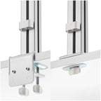 StarTech.com Six-Monitor Desk Mount with Crossbar, Up To 32-inch Computer Screens, Max 17.6lb (8kg) each, Dual Column, C-clamp/Grommet, Height Adjustable