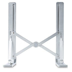 StarTech.com Foldable Laptop Riser Stand, Portable Height Adjustable Ergonomic Laptop Stand, Ventilated Aluminum Frame Supports 22lb (10Kg), Tilt/Raised/Angled Laptop/Tablet Stand, Collapsible Design