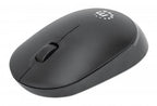 Manhattan Performance III Wireless Mouse, Black, 1000dpi, 2.4Ghz (up to 10m), USB, Optical, Ambidextrous, Three Button with Scroll Wheel, USB nano receiver, AA battery (not included), Low friction base, Three Year Warranty