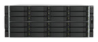QNAP 4U 24-bay 3.5 SATA HDD NAS - AMD Ryzen 7000 series 8C16T (boost up to 5.3 GHz) - 32GB DDR5 non-ECC RAM (max. 128GB total) - 2x M.2 2280 PCIe Gen5 x2 slots for SSD cache - 2x 10GBASE-T + 2x 2.5 GbE RJ45 - 3 x PCIe Gen 4 expansion slots - 2 x 550W redu