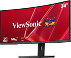 Viewsonic VA 34” UWQHD Curved Monitor with KVM Switch
