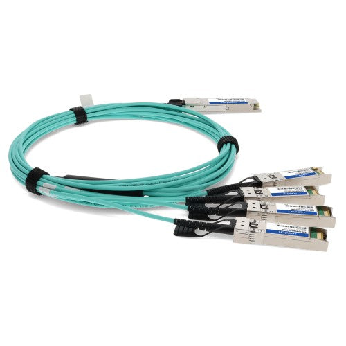 AddOn Networks ADD-QHPCSCI-AOC10M InfiniBand/fibre optic cable 10 m QSFP+ 4x SFP+ AOC Aqua colour