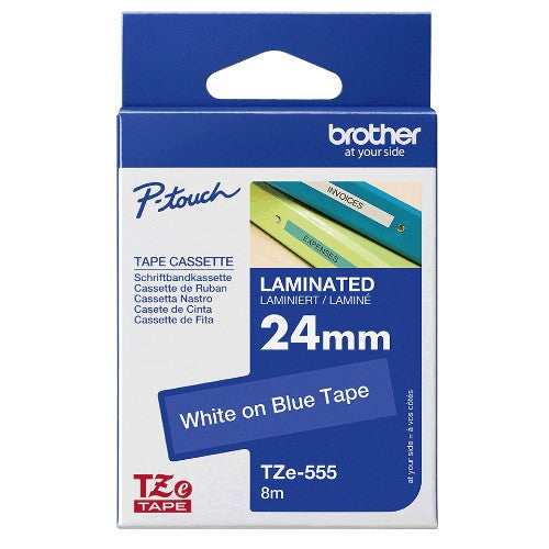 Brother TZE-541 DirectLabel black on blue Laminat 18mm x 8m for Brother P-Touch TZ 3.5-18mm/36mm/6-18mm/6-24mm/6-36mm