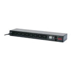 APC NetShelter Switched Rack PDU, 1U, 1PH, 2.3kW 230V 10A or 2.5kW 208V 12A, 8 C13 outlets, C14 cord