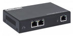 Intellinet 2-Port Gigabit Ultra PoE Extender, Adds up to 100 m (328 ft.) to PoE Range, PoE Power Budget 60 W, Two PSE Ports with 30 W Output Each, IEEE 802.3bt/at/af Compliant, Metal Housing