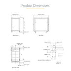 StarTech.com 18U Enterprise-Grade Flat Pack Server Rack Cabinet, 19in Enclosed 4-Post Rack with 29in (75cm) Mounting Depth and 1764lb (800kg) Weight Capacity