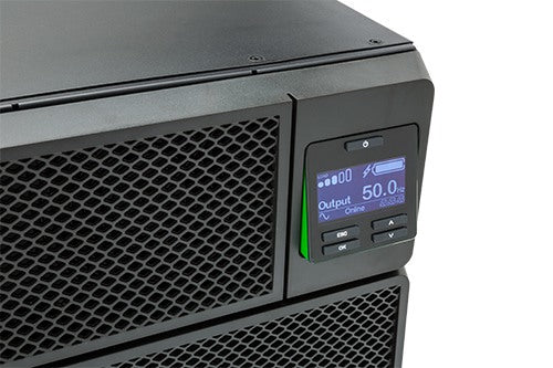 APC Smart-UPS On-Line, 5kVA, Rackmount 3U, 230V, 6x C13+4x C19 IEC outlets, Network Card+SmartSlot, Extended runtime, W/ rail kit, Marine