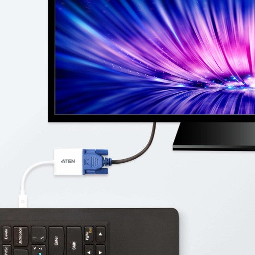 ATEN VC920 video cable adapter Mini DisplayPort VGA (D-Sub) White