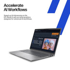 HP ZBook 8 G1i Data Science Intel Core Ultra 7 255H Mobile workstation 35.6 cm (14") WUXGA 32 GB DDR5-SDRAM 1 TB SSD NVIDIA RTX 500 Ada Wi-Fi 7 (802.11be) Windows 11 Pro AI Workstation, AI PC Silver