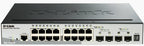 D-Link 20-Port Gigabit Stackable Smart Managed Switch including 2 x 10G SFP+ & 2 x SFP