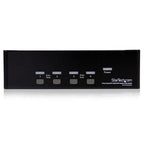StarTech.com 4 Port Dual DVI USB KVM Switch with Audio & USB 2.0 Hub - TAA