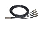 HPE Networking Comware X240 40G QSFP+ to 4x10G SFP+ 5m Direct Attach Copper Splitter Cable