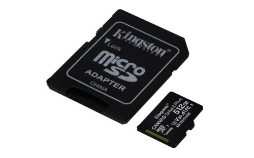 Kingston Technology Canvas Select 512GB micSDXC Plus 100R A1 C10 Card + ADP