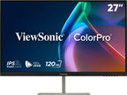 Viewsonic VP Series 27" 120Hz 2K QHD Pantone Validated 100% sRGB & Factory Calibrated Monitor with 90W USB-C