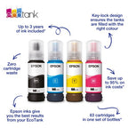 Epson C13T00P640/104 Ink bottle multi pack Bk,C,M,Y 65ml 1x4500pg + 3x7500pg Pack=4 for Epson ET-2710
