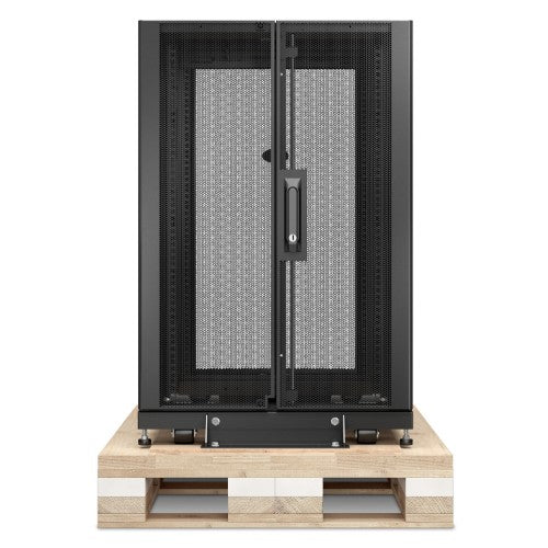 APC NetShelter SX, Server Rack Enclosure, 18U, Shock Packaging, Black, 925H x 600W x 900D mm