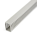 StarTech.com Open Slot Cable Management Raceway with Cover, 2"(50mm)W x 3"(75mm)H - 6.5ft(2m) length - 1/4"(8mm) Slots, PVC Network Cable Hider/Wall Wire Duct, Max 180 Cables, UL Listed