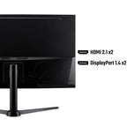 Acer NITRO XZ2 Nitro XZ322QUV3 curved gaming monitor - 31.5", 1500R, Quad HD, 180Hz, 1ms, FreeSync, DisplayHDR 400, HDMI & DP